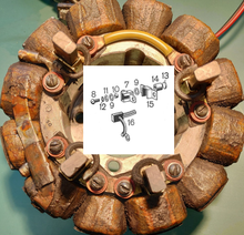 Load image into Gallery viewer, FMR#1853 c/w boundary wire "as original" £45.00 (0298) Bosch Carbon Brushes