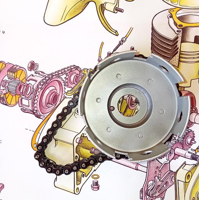 Clutch hub Sachs #0636 001 000 inc chain