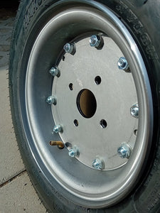 new Pressed steel is 3.5mm rear wheel 10mm Felge unlackiert 3.00x8 incl Schraubensatz
