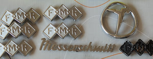 FMR `diamonds´ nose badge high quality