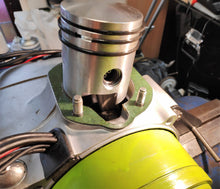 Load image into Gallery viewer, Photo shows new piston fitted ready for cylinder