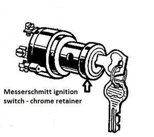 Ignition Switch - Chrome retainer